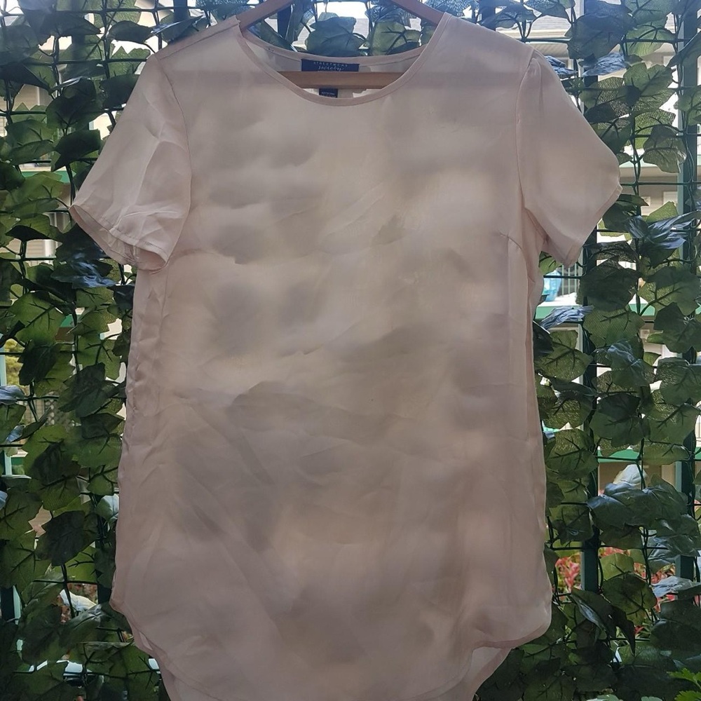 ADORABLE Satin baby pink Streetwear Society long fit t-shirt